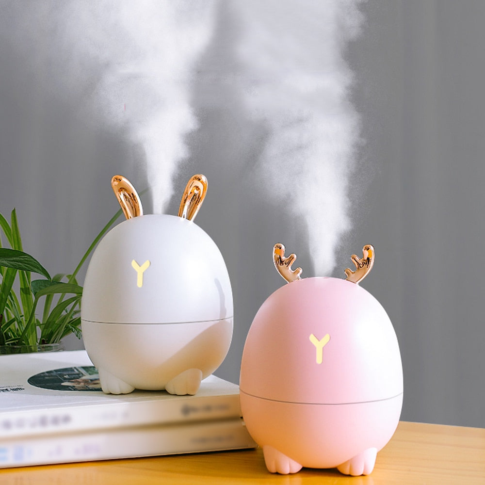 Humidificateur USB mignon en forme de cerf et lapin pour un air purifié