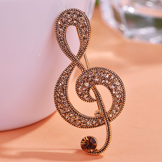 Broche Musicale Vintage Européenne et Américaine