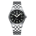 Montre Mécanique Homme Commando Pilote Suisse Acier Inoxydable 39 mm