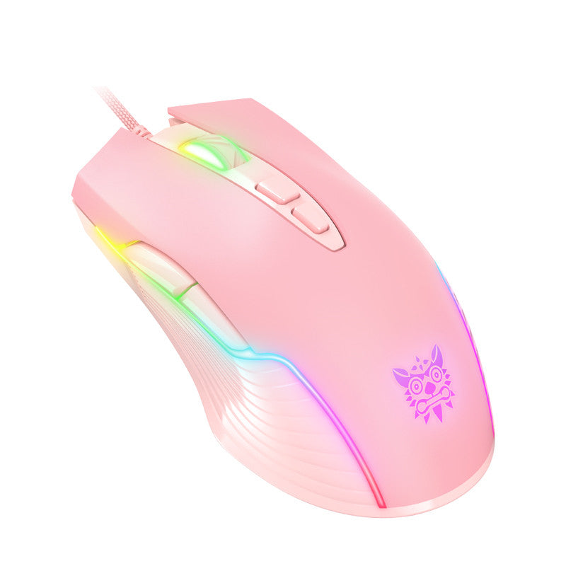 Souris Filaire Mécanique de Jeu pour Streamer Ordinateur Portable Bureau 6400DPI