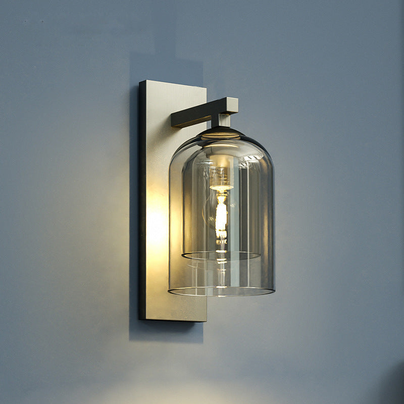 Lampe Murale Nordique Design pour Villa Salon Hôtel Escalier Balcon Créative en Verre