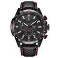 Montre Homme Sports Affaires Multifonction Grand Calendrier Lumineuse Étanche Mécanique Vibrante