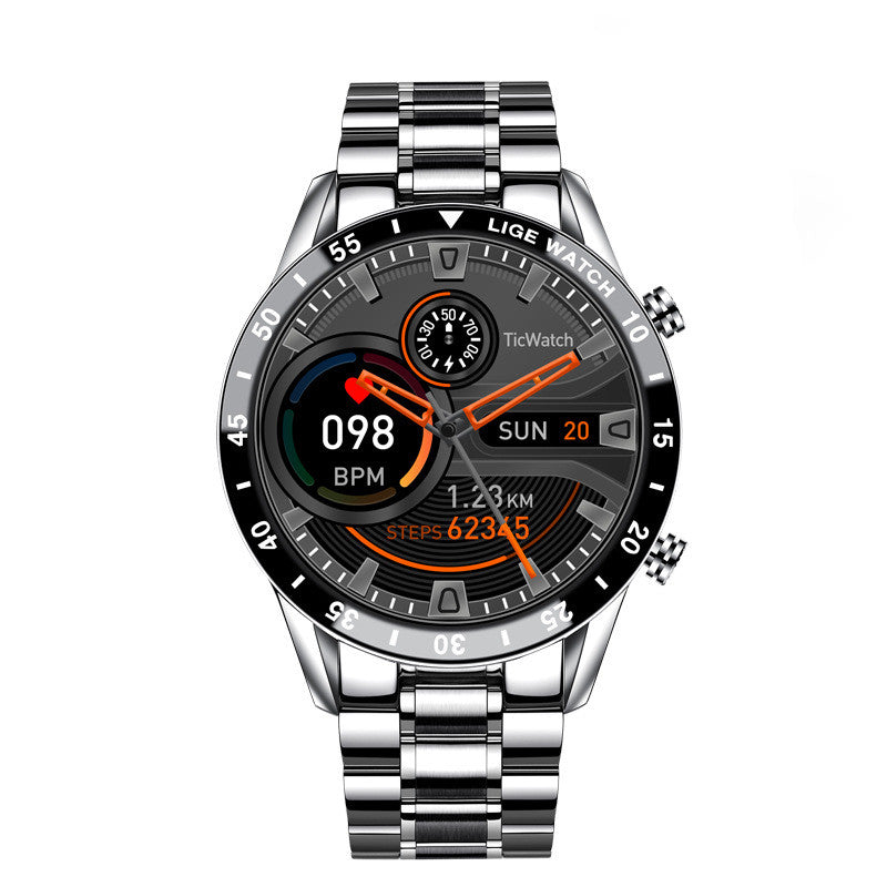 Montre Intelligente Multifonctionnelle Appels Bluetooth Podomètre Pression Artérielle Fréquence Cardiaque Étanche