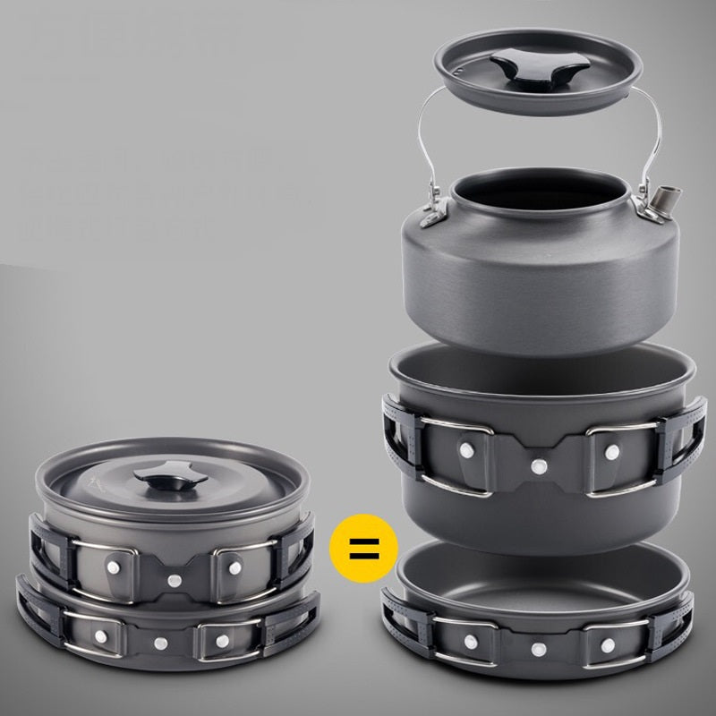 Nouvelle combinaison portable ultra-légère de réchaud extérieur pour camping