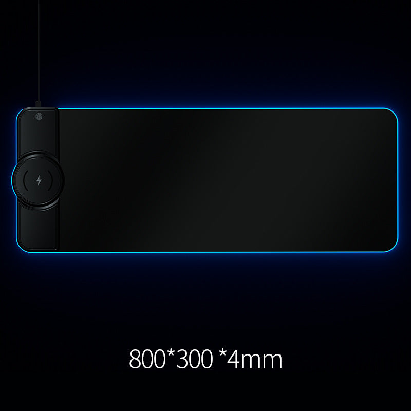 Tapis de Souris Sans Fil Chargeur Coloré avec Touches Empreinte Digitale