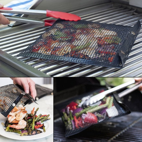 Sac à Grille Antiadhésif pour Barbecue, Résistant à Haute Température, Réutilisable