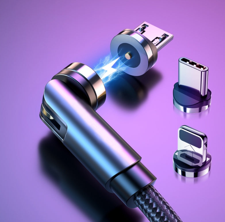 Câble de Charge Magnétique Essager Rotate 360° USB Type C Charge Rapide 540° Micro