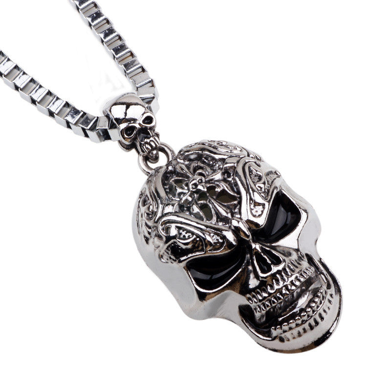 Collier pendentif crâne — Bijoux pour homme
