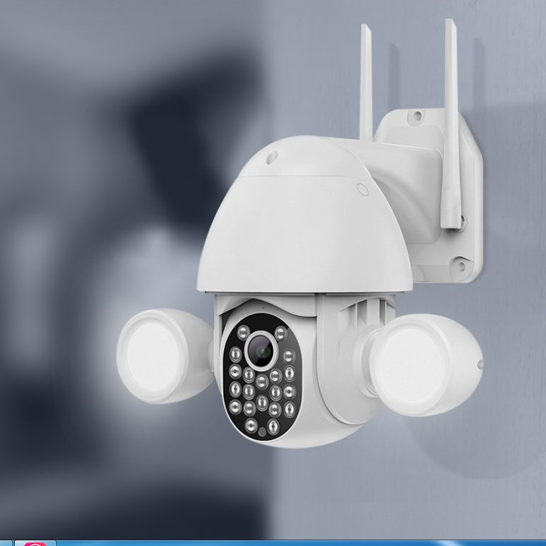 Caméra de Surveillance Double Projecteur avec Caméra HD 3Mp pour Maison Intelligente