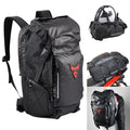 Sac à dos moto multifonctionnel de voyage avec port sur l'épaule et casque 55x34x36 cm