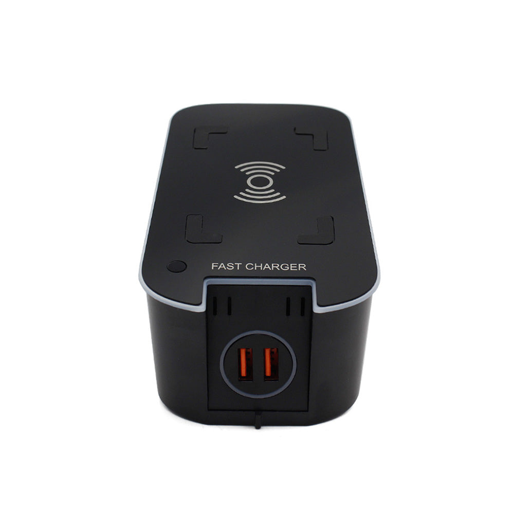 Chargeur de Batterie Sans Fil 15W pour Voiture S90 XC60 XC90 V90 avec Recharge Rapide QC3.0