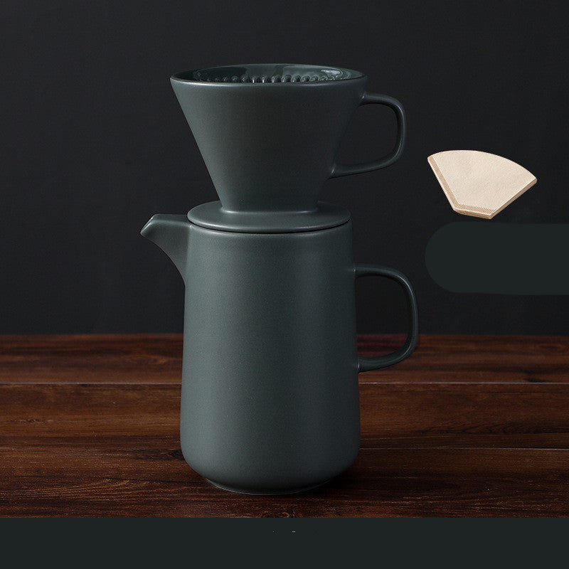 Appareil à café, Pot à café, Tasse filtre à café, Pot à main, Ensemble ménager en céramique