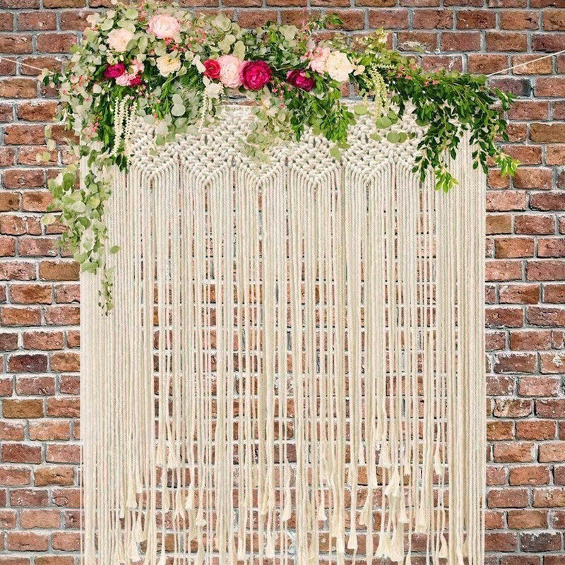 Tenture à Franges Boho Nordique pour Mariage