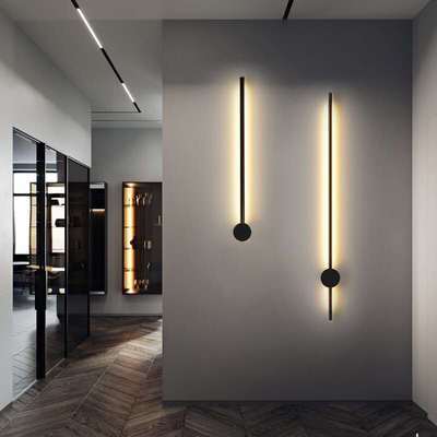 Élégante bande murale LED longue créative pour ambiance moderne et cosy