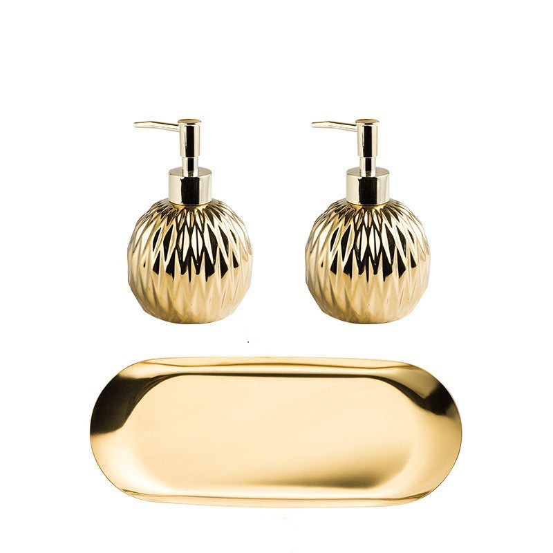 Bouteille de Gel Douche Désinfectant Haut de Gamme Style Américain en Céramique