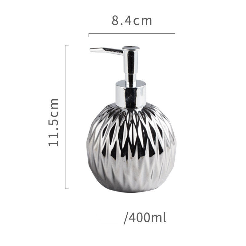Bouteille de Gel Douche Désinfectant Haut de Gamme Style Américain en Céramique