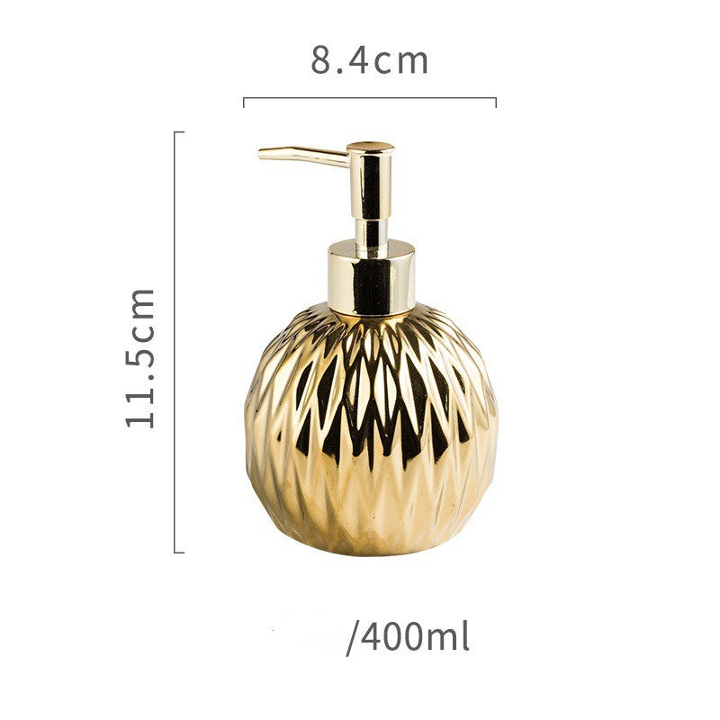 Bouteille de Gel Douche Désinfectant Haut de Gamme Style Américain en Céramique