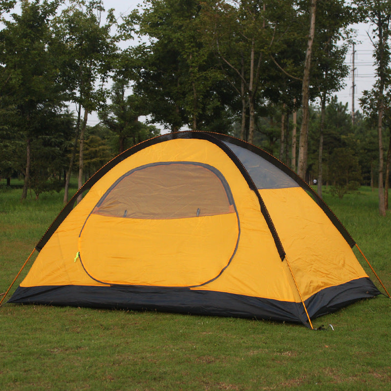 Tente de Camping Extérieure à Double Couche avec Armature en Aluminium - 140x210x110cm