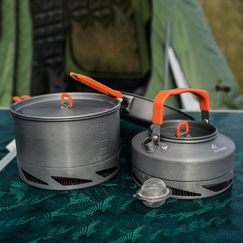 Batterie de cuisine extérieure portable, ustensiles de camping et set de cuisson pique-nique