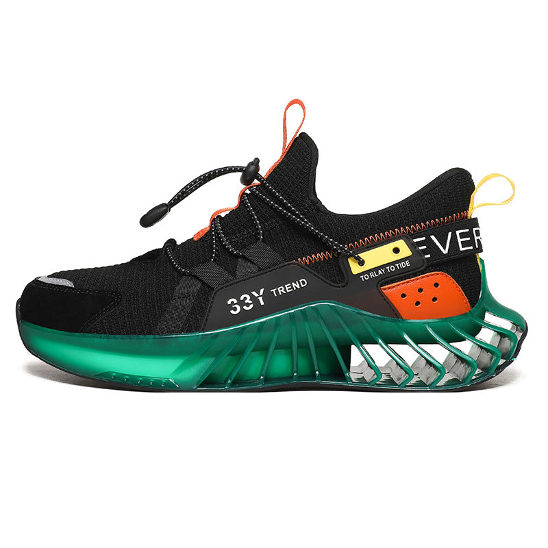 Chaussures d'injection basses pour hommes automne sport quotidien bout rond