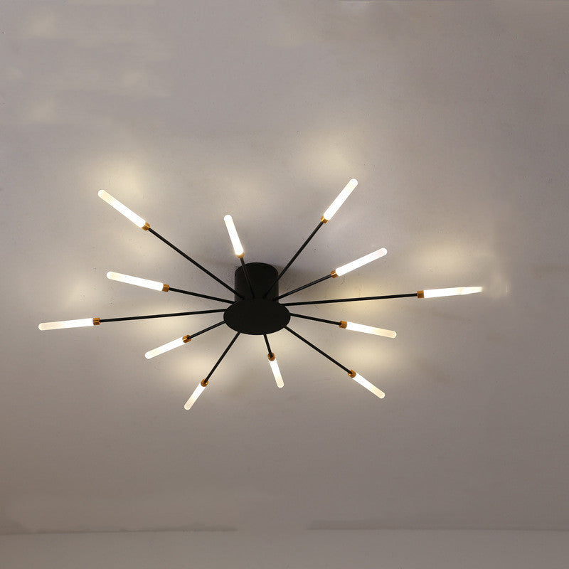 Plafonnier LED Nordique Minimaliste Moderne Atmosphère Salon Feux d'Artifice