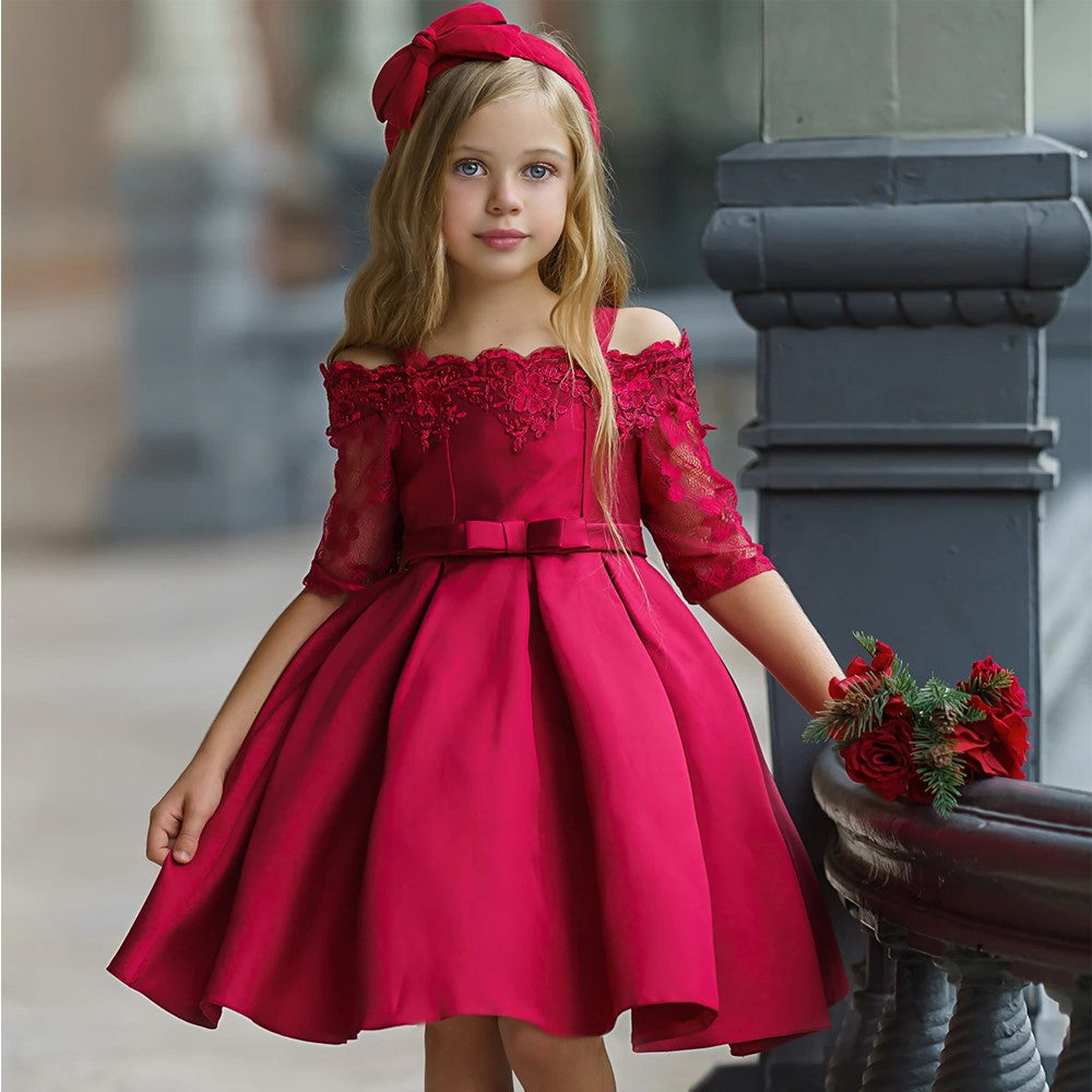 Robe Fille Enfant Ensemble Haut Jupe Tenue Enfant Mode Confort et Élégance