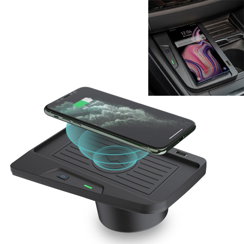 Chargeur Sans Fil Qi pour Voiture 10W Charge Rapide Compatible Série 3, 5, X