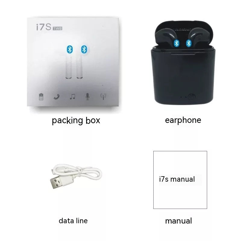 Casque sans fil Bluetooth avec compartiment de charge stéréo S, élégant et pratique