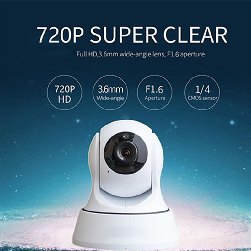 Caméra Réseau Sans Fil HD 720P avec Connexion Wi-Fi et Vision Nocturne Avancée