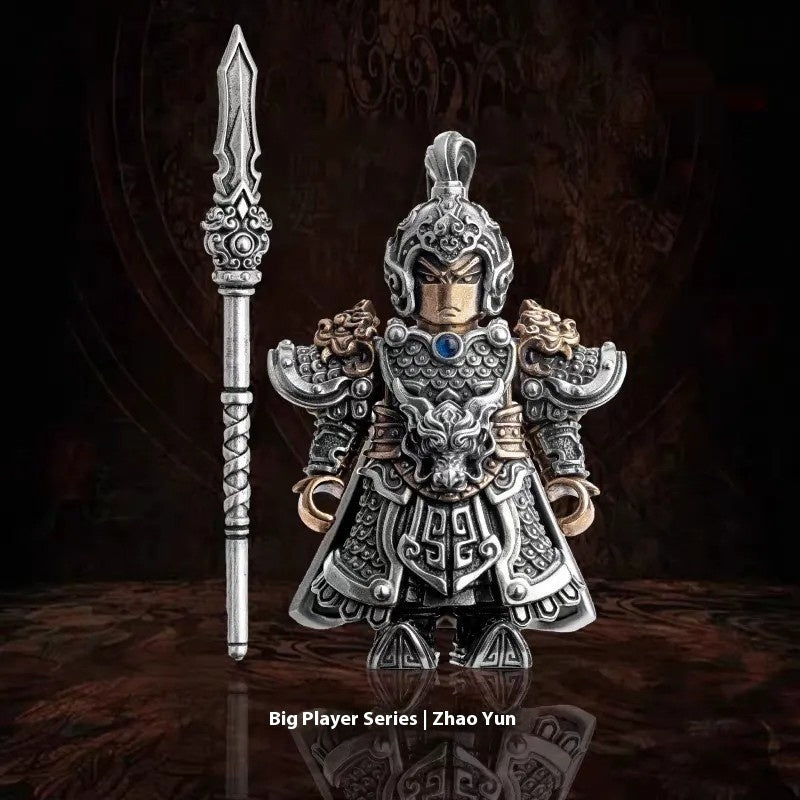 Décoration Zhao Yun Personnage des Trois Royaumes Zhao Zilong Métal Bureau