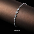 18 Gold Plated Diamond S925 Sterling Silver Bracelet - IVOIRART.COM