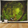 Grande Tenture Murale Forêt Naturelle Magnifique Style Hippie Bohème Mandala