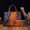 Sac bandoulière pour femmes avec design crocodile éclatant style Brummie