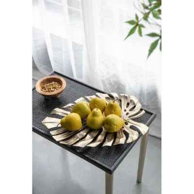 18.9x13.4x1.4 Gold Monstera Leaf Wall DEcor - IVOIRART.COM