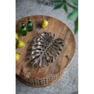 18.9x13.4x1.4 Gold Monstera Leaf Wall DEcor - IVOIRART.COM