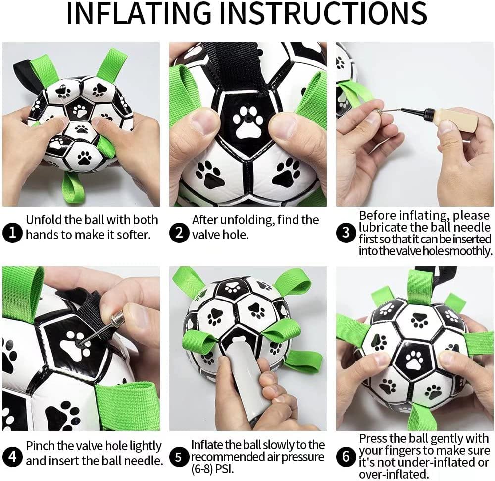 Ballon de Football Interactif Gonflable pour Chiens Border Collie - IVOIRART.COM