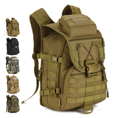 Sac à dos de plein air unisexe en nylon ripstop résistant 36-55L, camouflage numérique