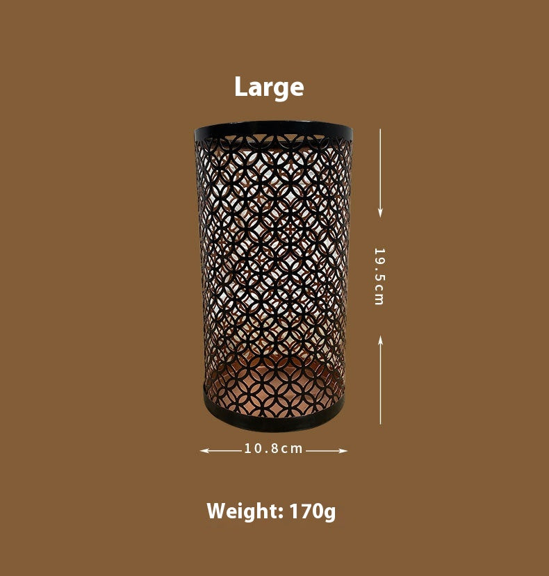 Bougeoir en fer forgé décoratif en trois pièces pour salon et chambre