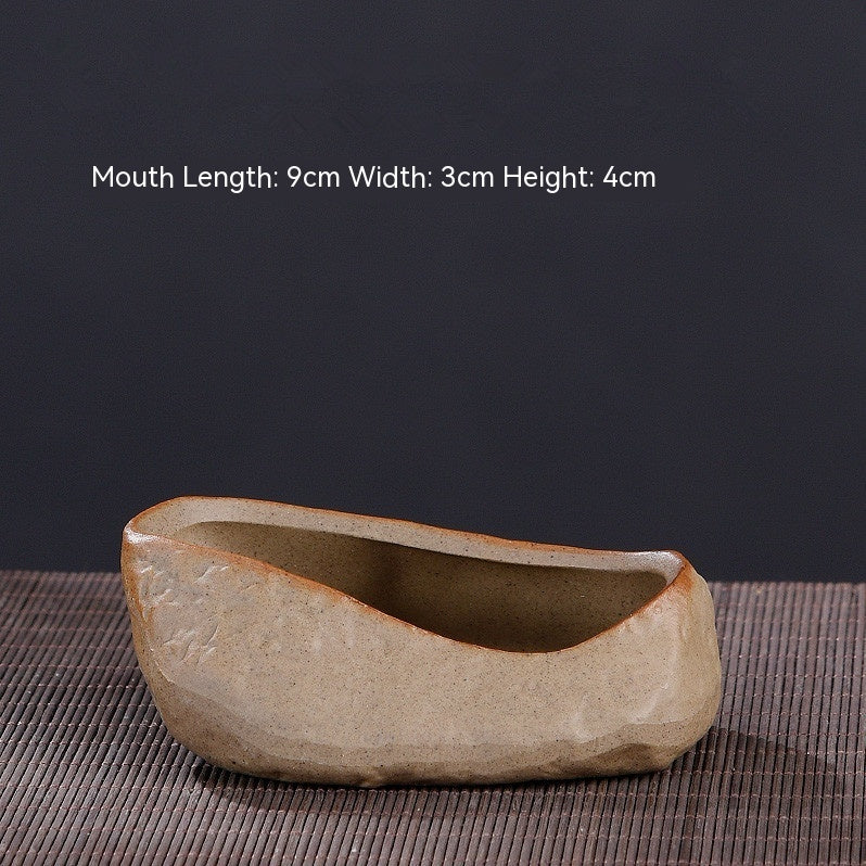 Mini Pot de Plante Succulente en Pierre Pottier Kiln Devient un Pot de Plante en Céramique Créatif