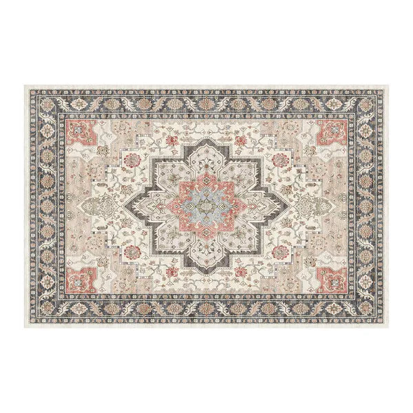 Tapis de porte bohème vintage aquarelle - Tapis doux antidérapant, résistant aux taches, lavable pour l'entrée, la cuisine, le salon, la buanderie et la salle de bain, décoration de sol absorbante 60x84 pouces