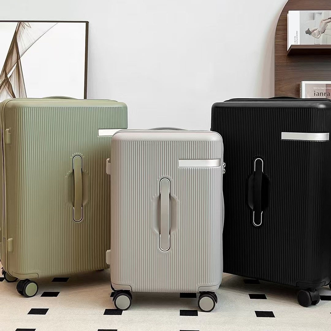 Valise Rigide 20 et 24 Pouces avec Compartiment Large, Tige Télescopique, Trois Poignées, TSA avec Support Téléphone, Roues Universelles Silencieuses