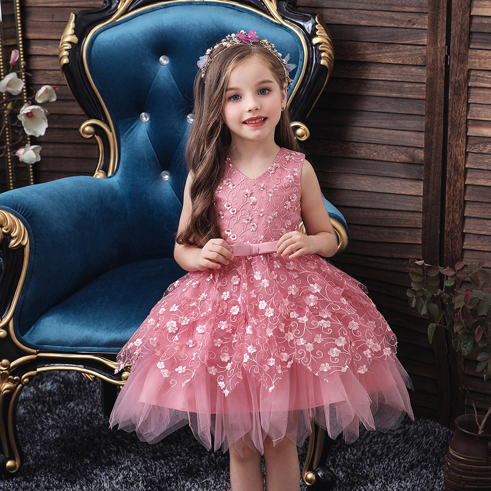 Robes pour bébés filles petites et moyennes tailles adaptées maternelle 80-120 cm