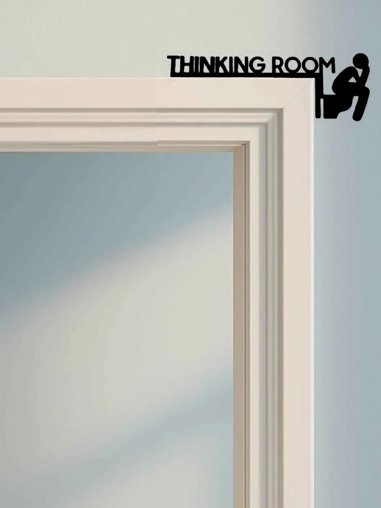 1pc Panneau de Porte de Toilettes en Métal Moderne, Sculpture Murale, Décor de Maison - IVOIRART.COM