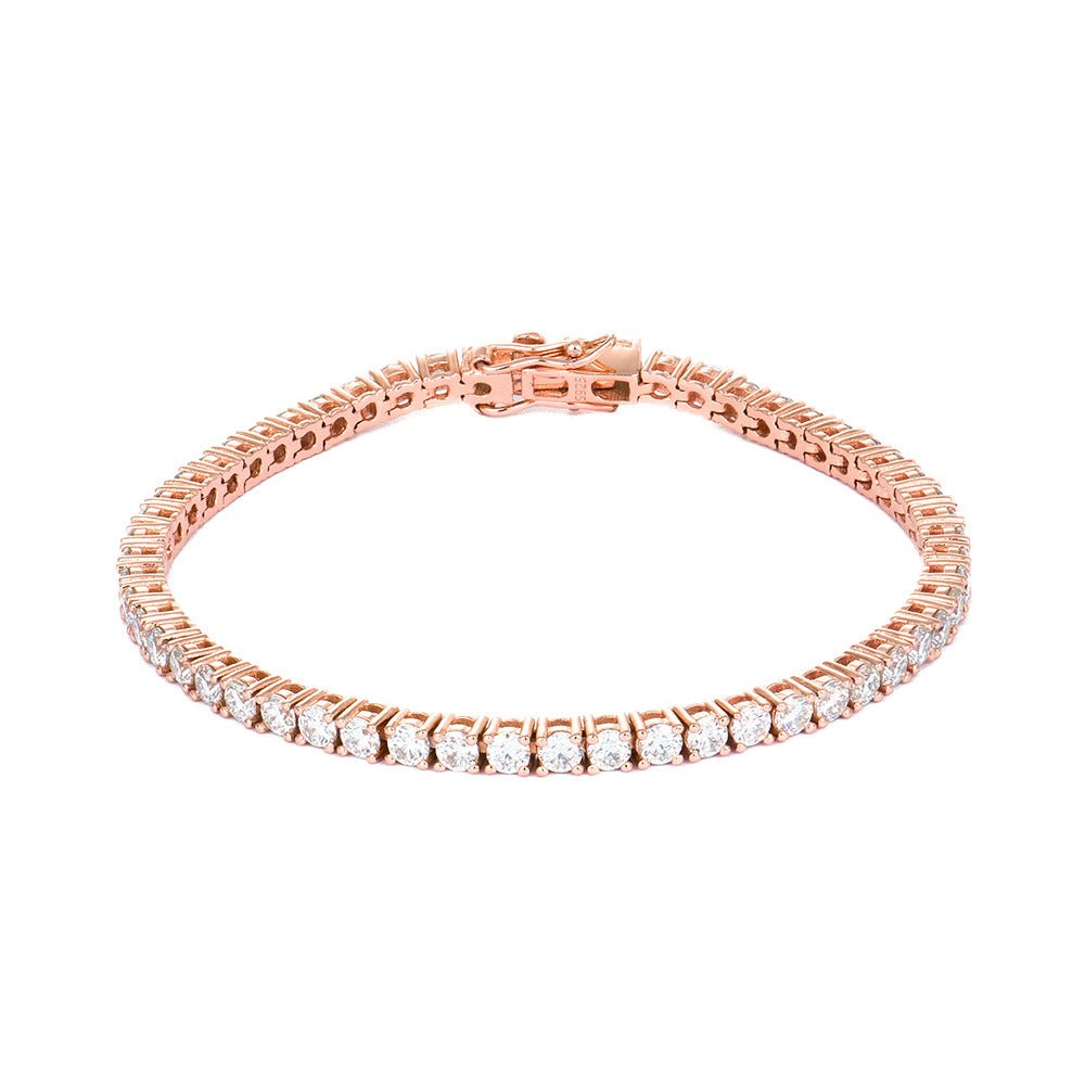 2-6mm Full Set Moissanite Girl S925 Silver Ao Advanced Design Bracelet - IVOIRART.COM
