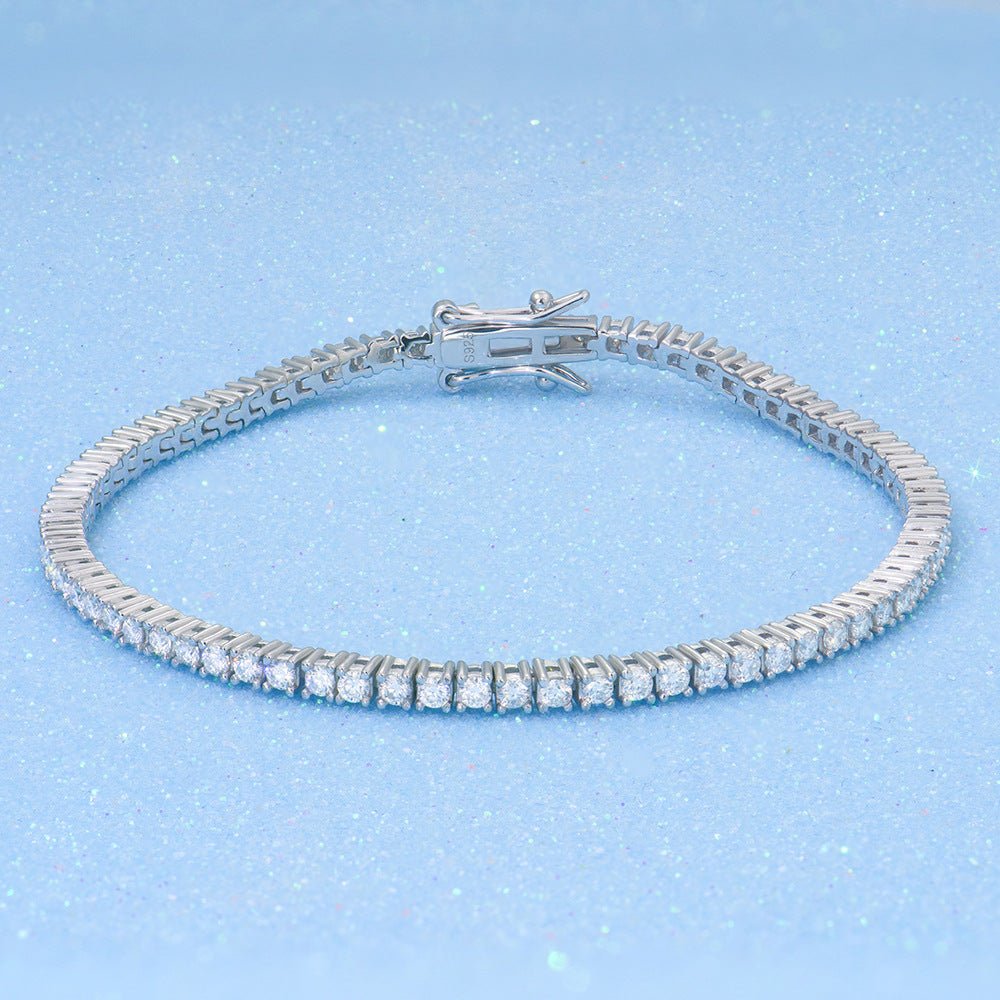 2-6mm Full Set Moissanite Girl S925 Silver Ao Advanced Design Bracelet - IVOIRART.COM