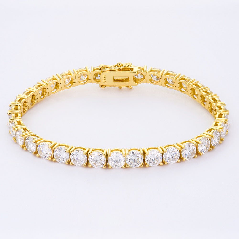 2-6mm Full Set Moissanite Girl S925 Silver Ao Advanced Design Bracelet - IVOIRART.COM