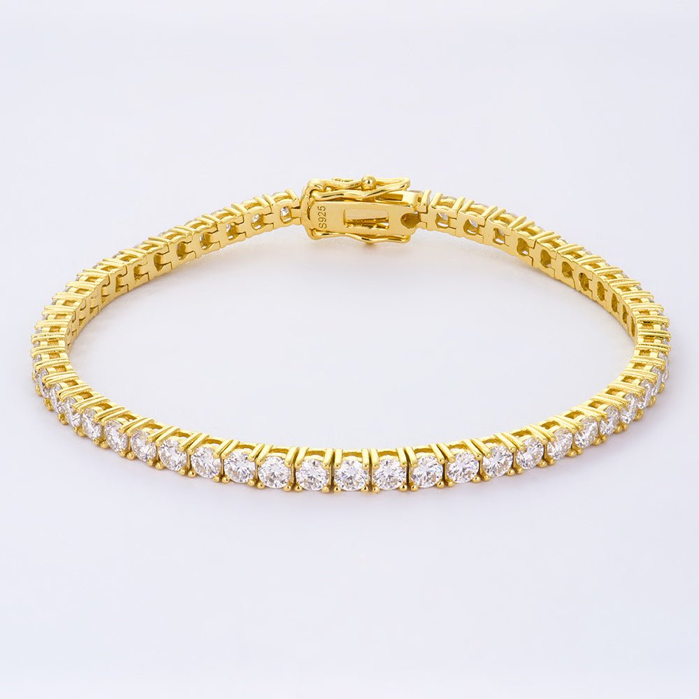 2-6mm Full Set Moissanite Girl S925 Silver Ao Advanced Design Bracelet - IVOIRART.COM