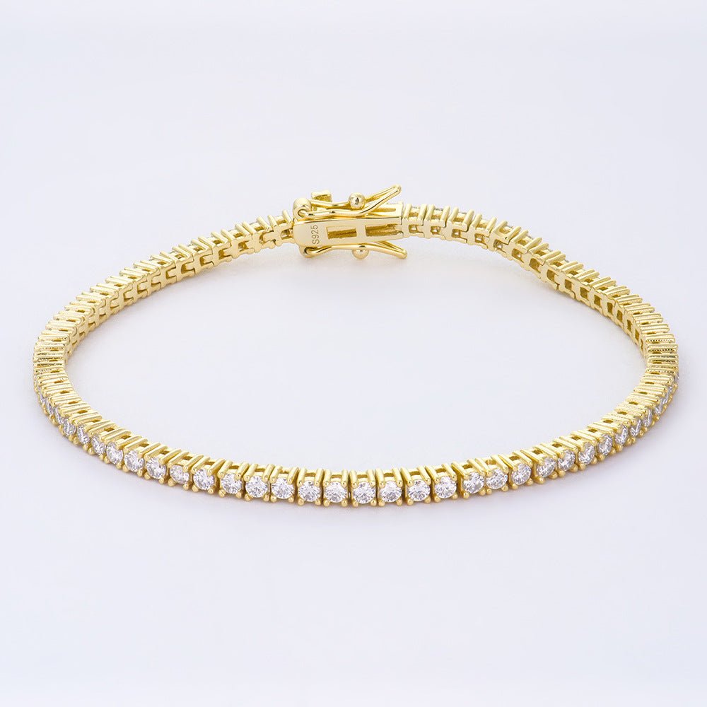 2-6mm Full Set Moissanite Girl S925 Silver Ao Advanced Design Bracelet - IVOIRART.COM