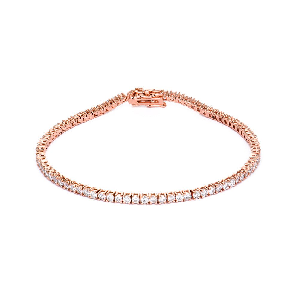 2-6mm Full Set Moissanite Girl S925 Silver Ao Advanced Design Bracelet - IVOIRART.COM