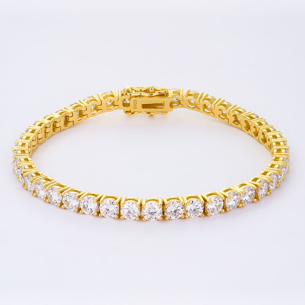 2-6mm Full Set Moissanite Girl S925 Silver Ao Advanced Design Bracelet - IVOIRART.COM